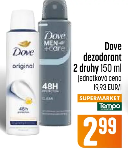 Dove deodorant Original