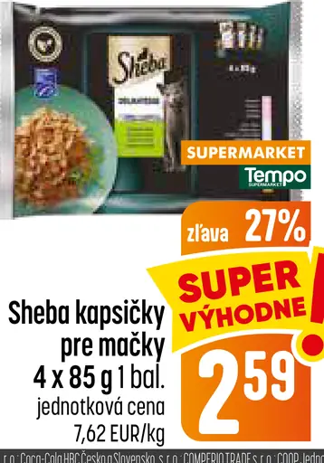 Sheba kapsičky pre mačky