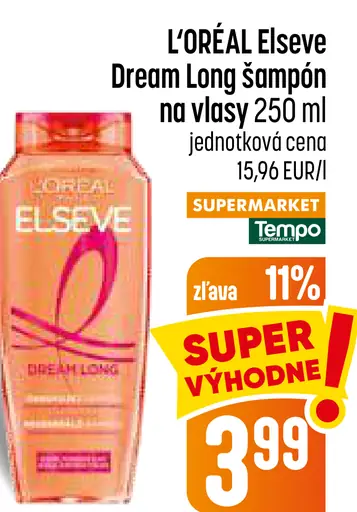 L´Oreal Elseve Dream Long šampón na vlasy