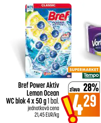 Bref Power aktiv Lemon Ocean WC blok