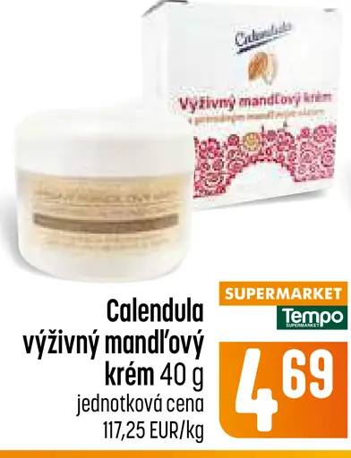 Calendula výživný mandľový krém