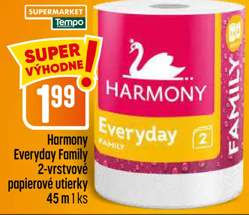 Harmony Everyday Family 2-vrstvové papierové utierky
