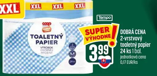 2-vrstvový toaletný papier