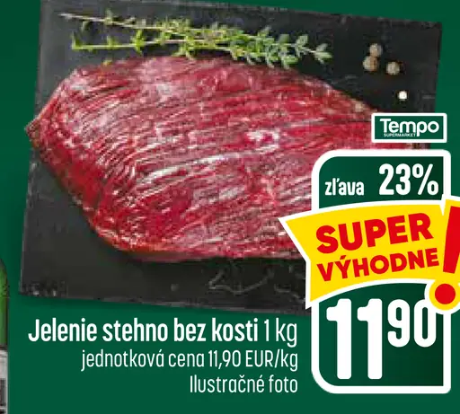 Jelenie stehno bez kosti