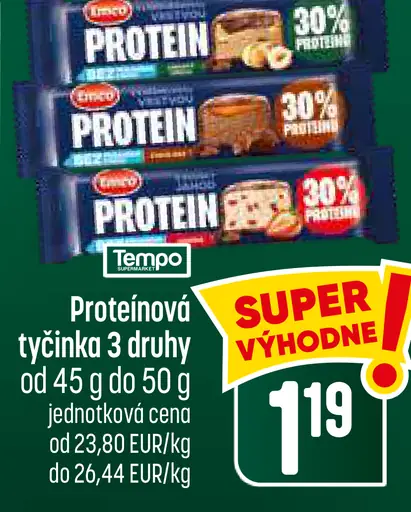 Proteinová tyčinka – 3 druhy