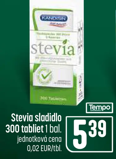 Stevia sladidlo