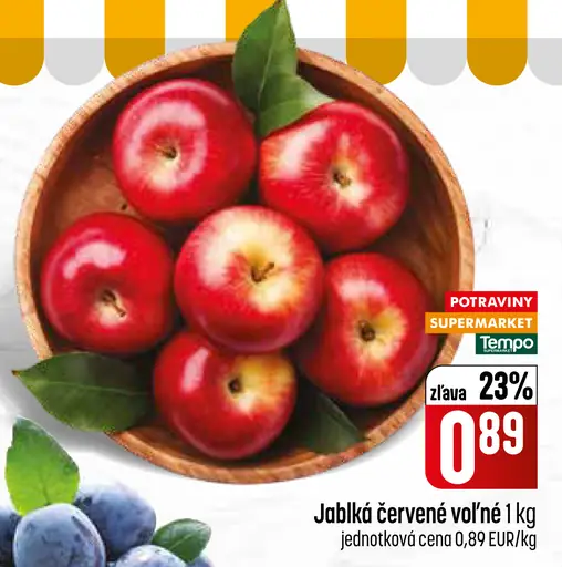Červené jablká