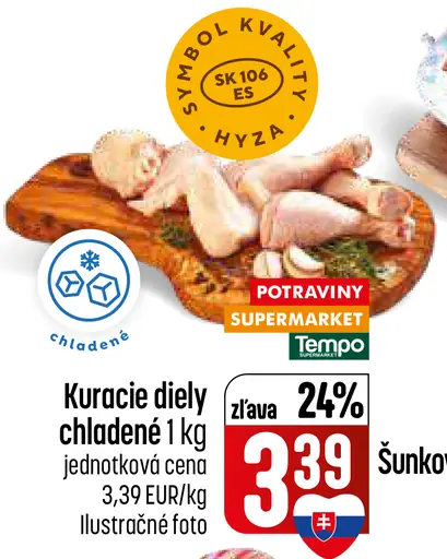 Kuracie diely chladené