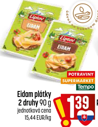Liptov Eidam plátky