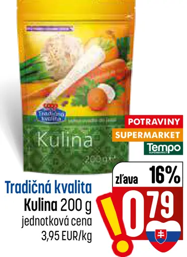 Kulina potravinový výrobok
