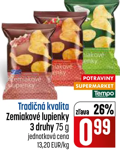 Tradičná kvalita Zemiakové lupienky