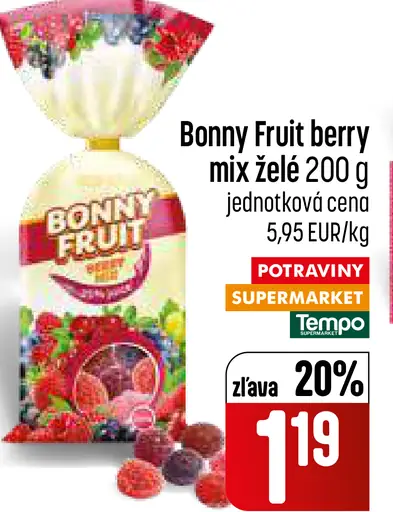 Bonny Fruit berry mix želé
