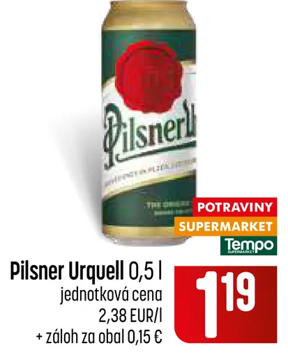 Pilsner Urquell plechovka