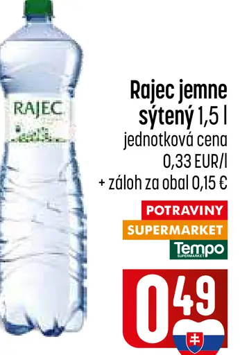Rajec Pramenitá voda sýtená
