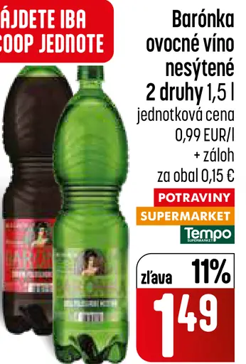 Barónka ovocné víno