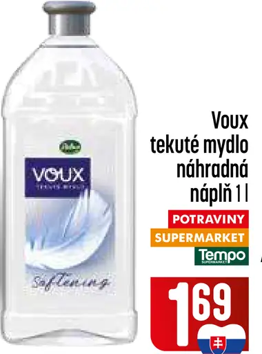 Voux zmäkčujúce tekuté mydlo, náhradná náplň