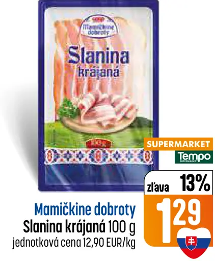 Mamičkine dobroty Slanina krájaná