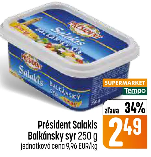President Salakis Balkánsky syr