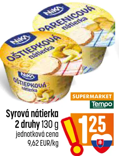 Syrová nátierka – 2 druhy