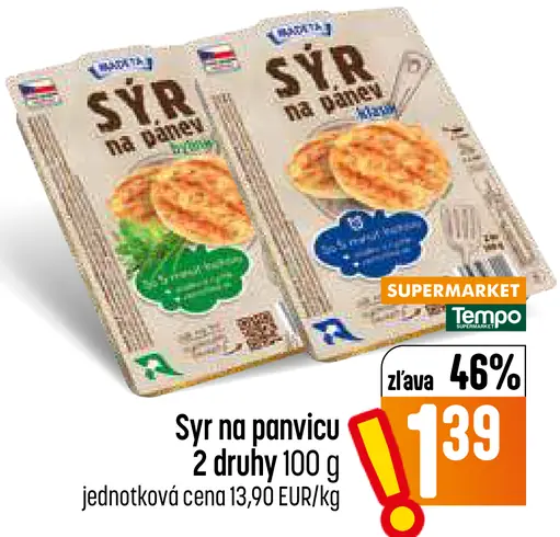 Syr na panvicu 2 druhy