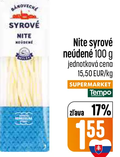 Syrové nite neúdené