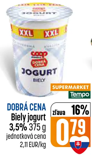 Biely jogurt 3,5 %