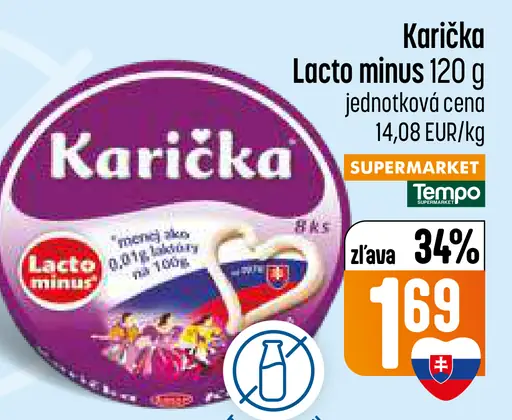 Lacta minus nátierkový syr