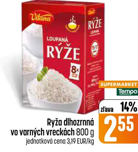 Vitana Ryža dlhozrnná vo varných vreckách