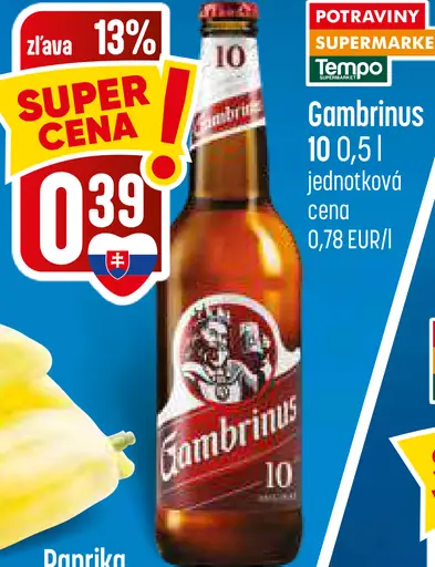 Gambrinus 10 plechovka