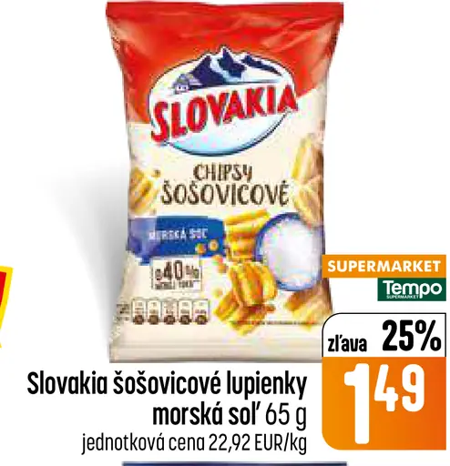 Slovakia Kotlíkové jemấy zemniakové lupienky morská soľ