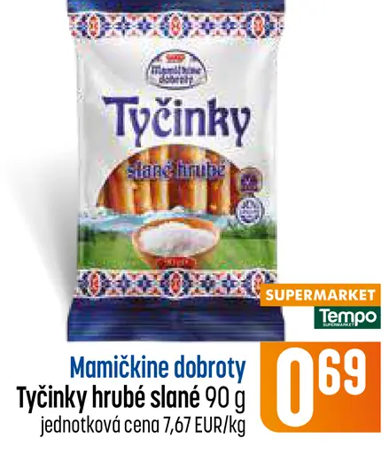 Tyčinky hrubé slané