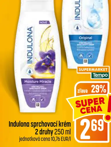 Indulona sprchovací krém – Moisture Miracle, Original