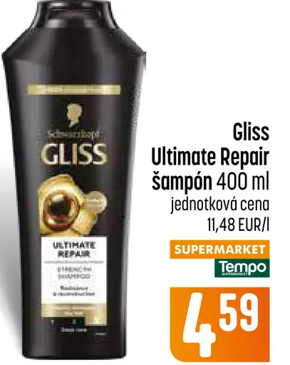 Gliss šampón Ultimate Repair / ďalšie druhy