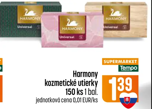 Harmony kozmetické utierky – Universal