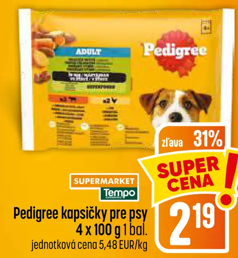 Pedigree kapsičky pre psy