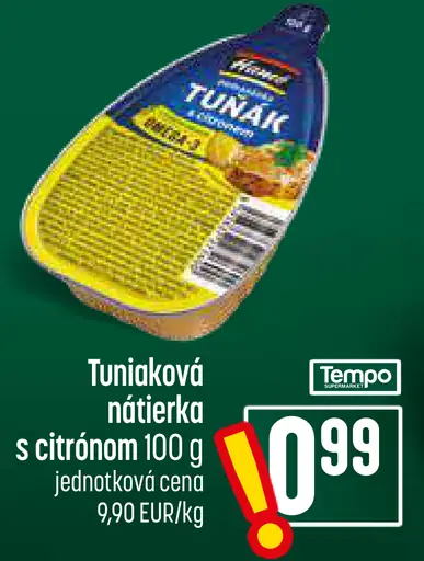 Tuniaková nátierka s citrónom