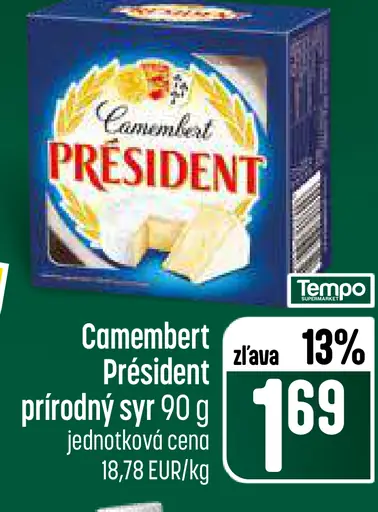 Président prírodný kozí syr