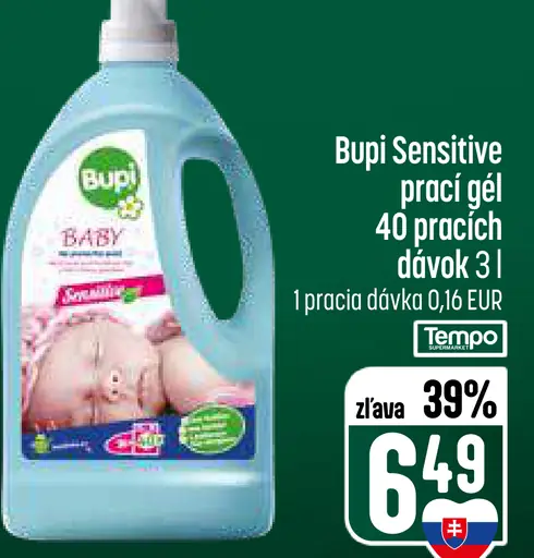 Bupi Sensitive prací gél na detskú bielizeň