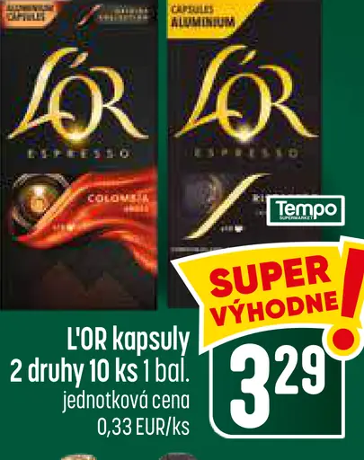 L'Or Espresso Kapsuly