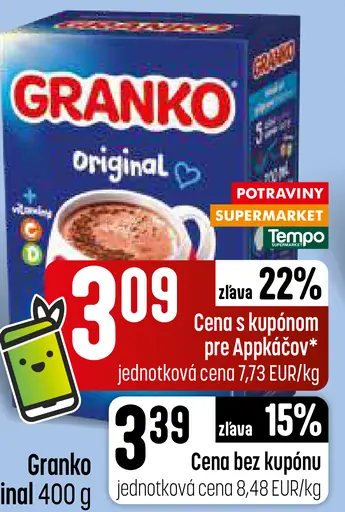Granko Original kakaový nápoj