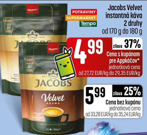 Jacobs Velvet instantná káva