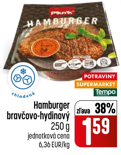 Hamburger bravčovo-hydinový