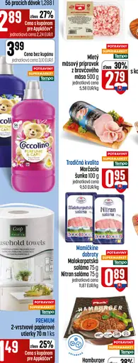 Coccolino aviváž rôzne druhy