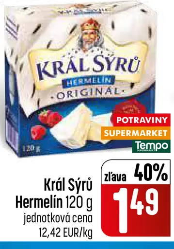 Král Sýrů Hermelín originál