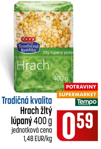 Hrach žltý lúpaný