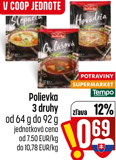 Polievka, 3 druhy