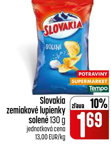 Slovakia zemiakové lupienky solené