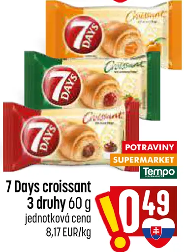 7 Days croissant 2 druhy