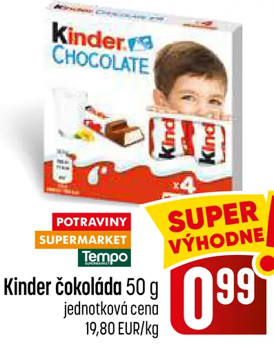 Kinder čokoláda