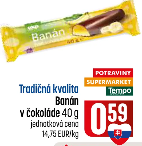 Banán v čokoláde